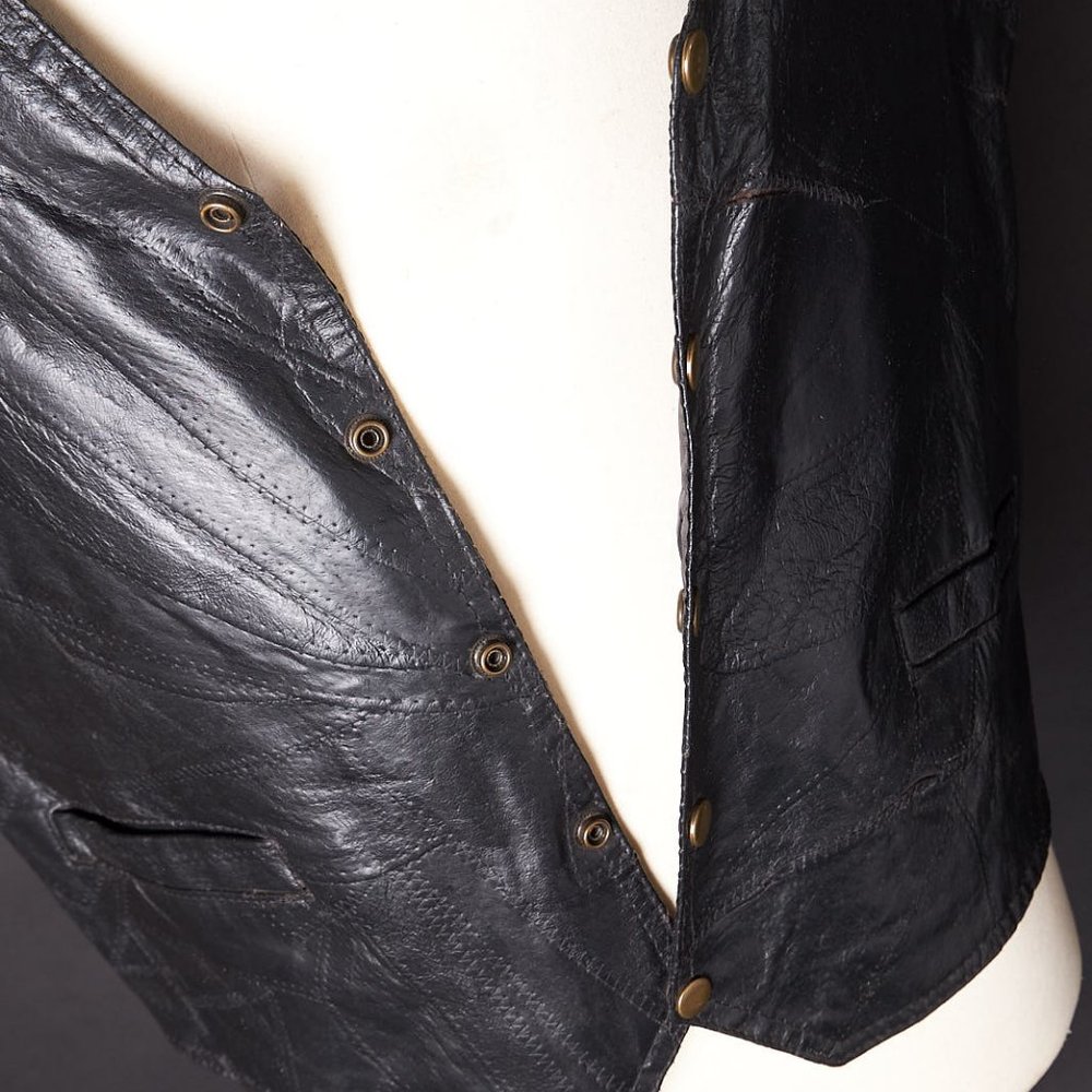 1990s Deastock Leather Vest
